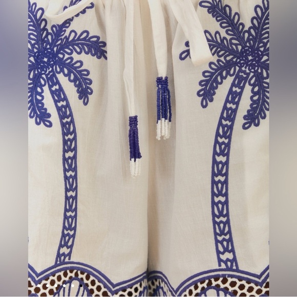 Farm Rio Blue Palm Trees Richelieu Short - Picture 8 of 9